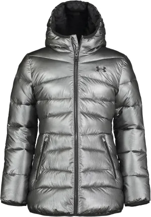 Under Armour Women's Quilted Puffer Jacket, Front Pockets & Hooded Back, Mid-Weight & Water Repellent