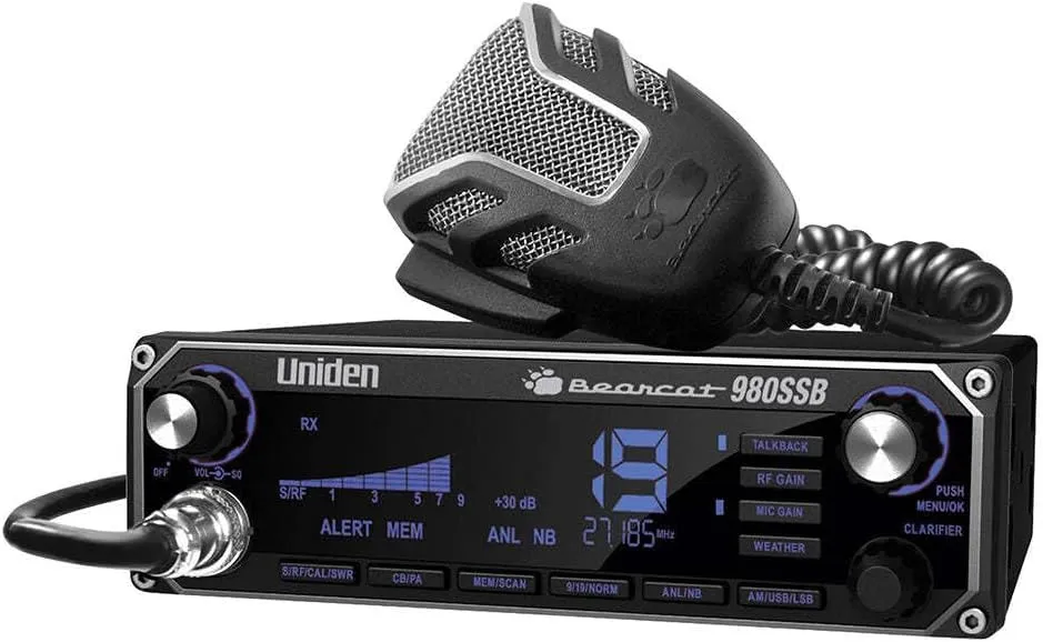 Uniden Bearcat 980 40-Channel SSB CB Radio with 7-Color Digital Display