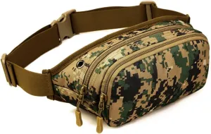 UNISTRENGH Fanny Pack Tactical Military Waist Pack Bag Waterproof Hip Belt Pouch for Outdoor Hunting Camping Trekking Climbing Bumbag