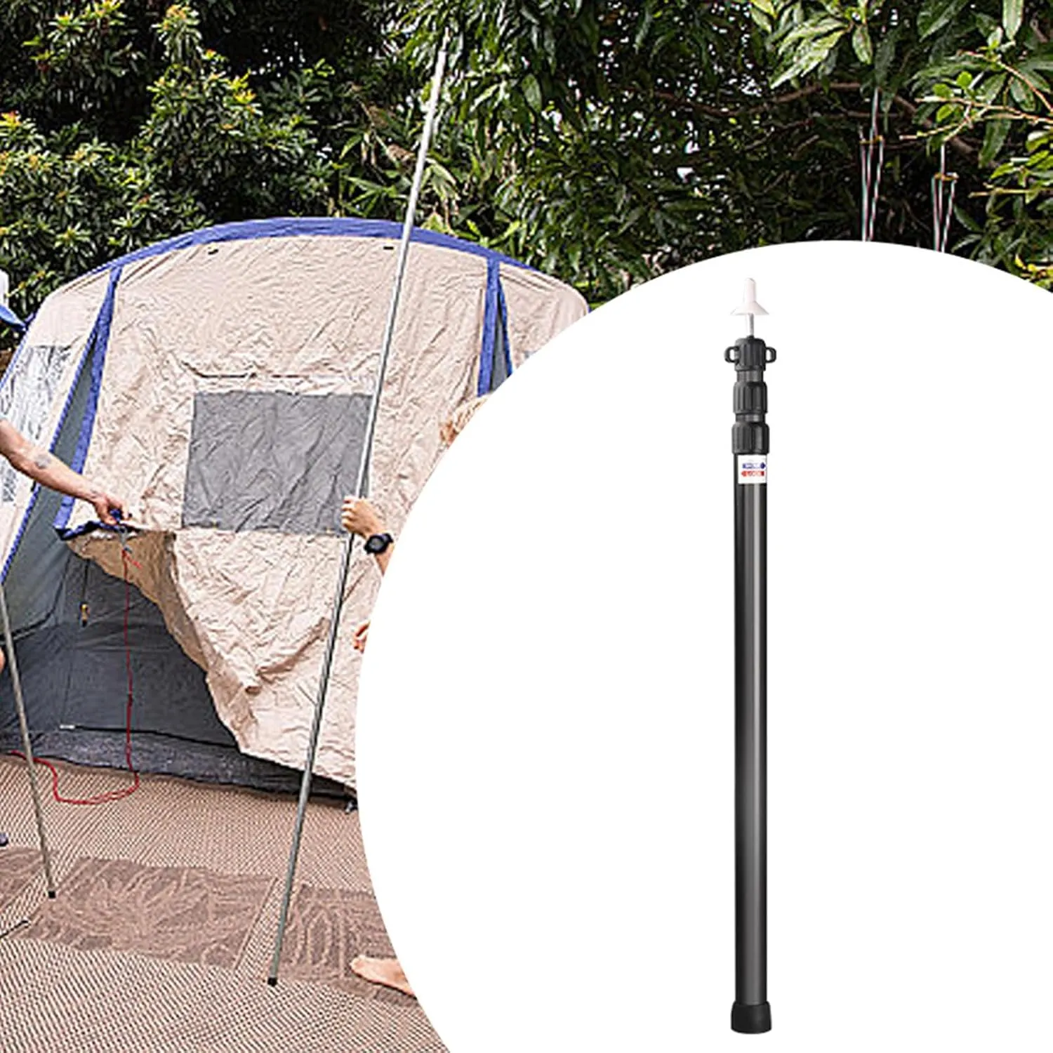 Universal Support Poles for Camping Canopy and Tarp