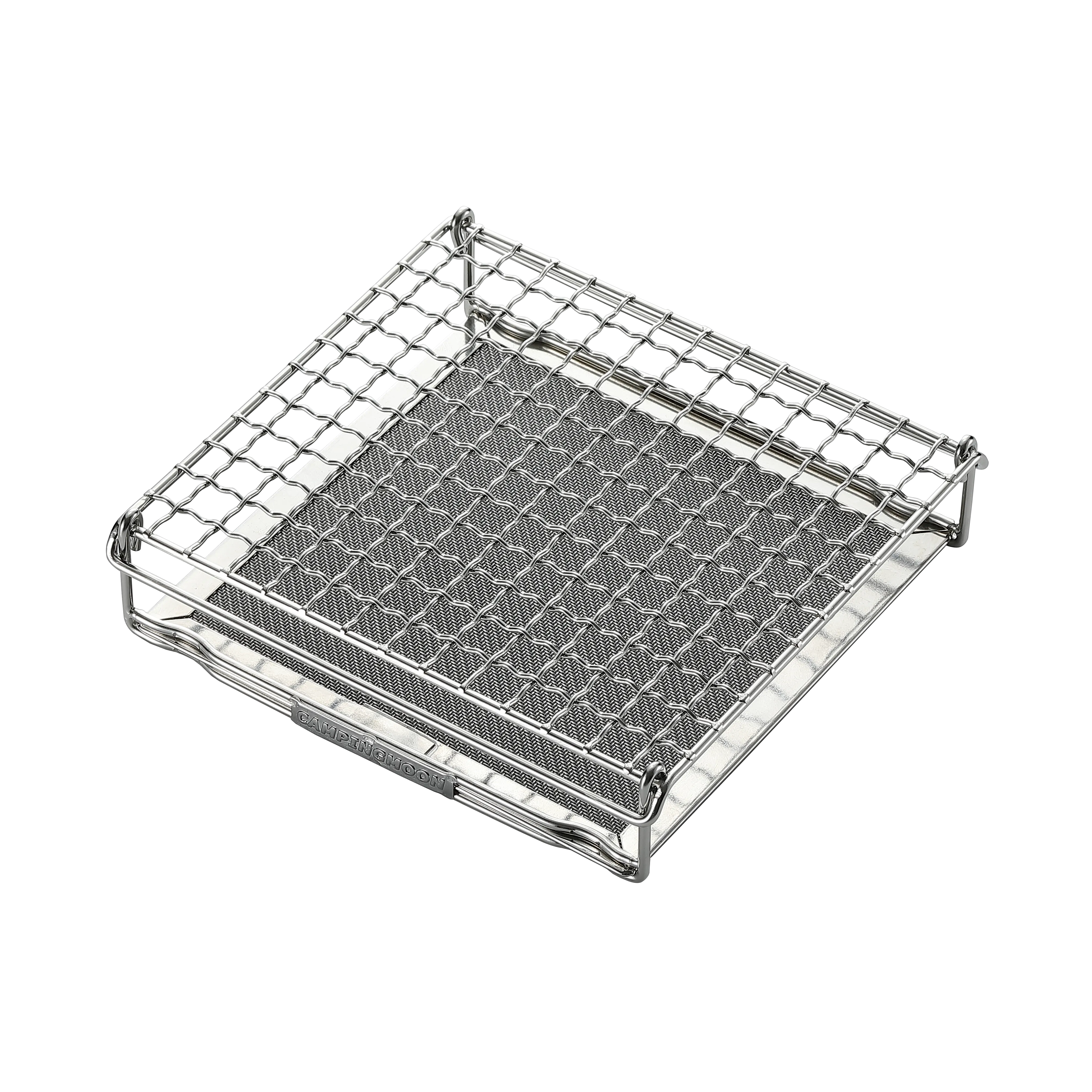 US-1615 Stainless Steel Camping Toaster, Gas Stove Bread Toaster with Mesh Fork