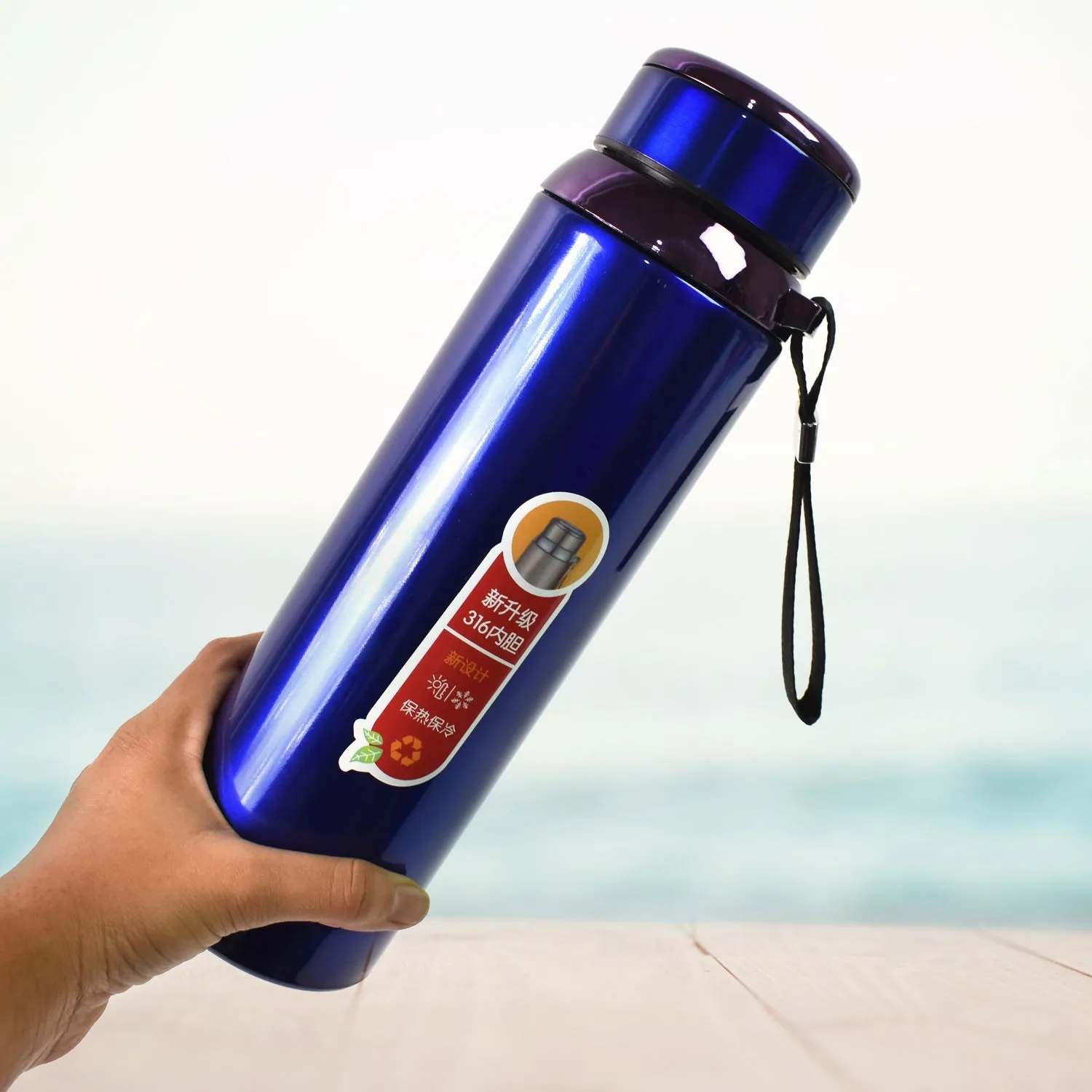 Vacuum Insulated Stainless Steel Bottle, Double walled (1000 ML)
