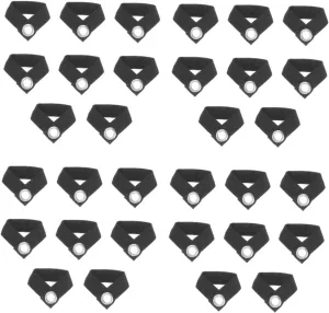 VANZACK 32pcs Wear Resistant Awning Pole Fixators Tent Fixing Buckles for Camping Outdoor Use Lightweight Easy to Store for Tarp and Awning Accessories