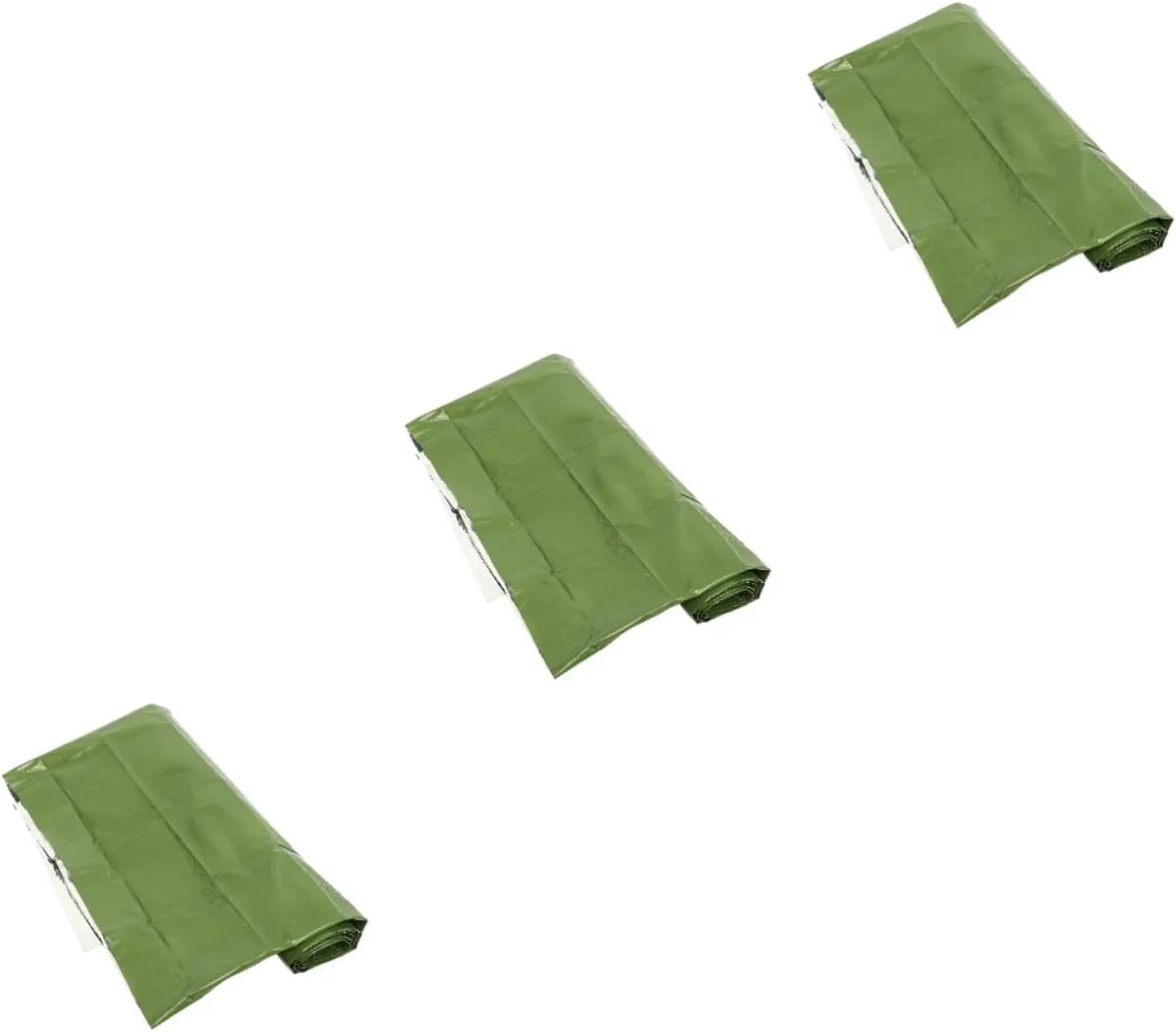 VANZACK 3pcs Outdoor Emergency Blanket Multi-use Thermal Insulation Camping Supply Windproof Survival Blanket Compact Reflective Film for Hiking Picnic First Aid