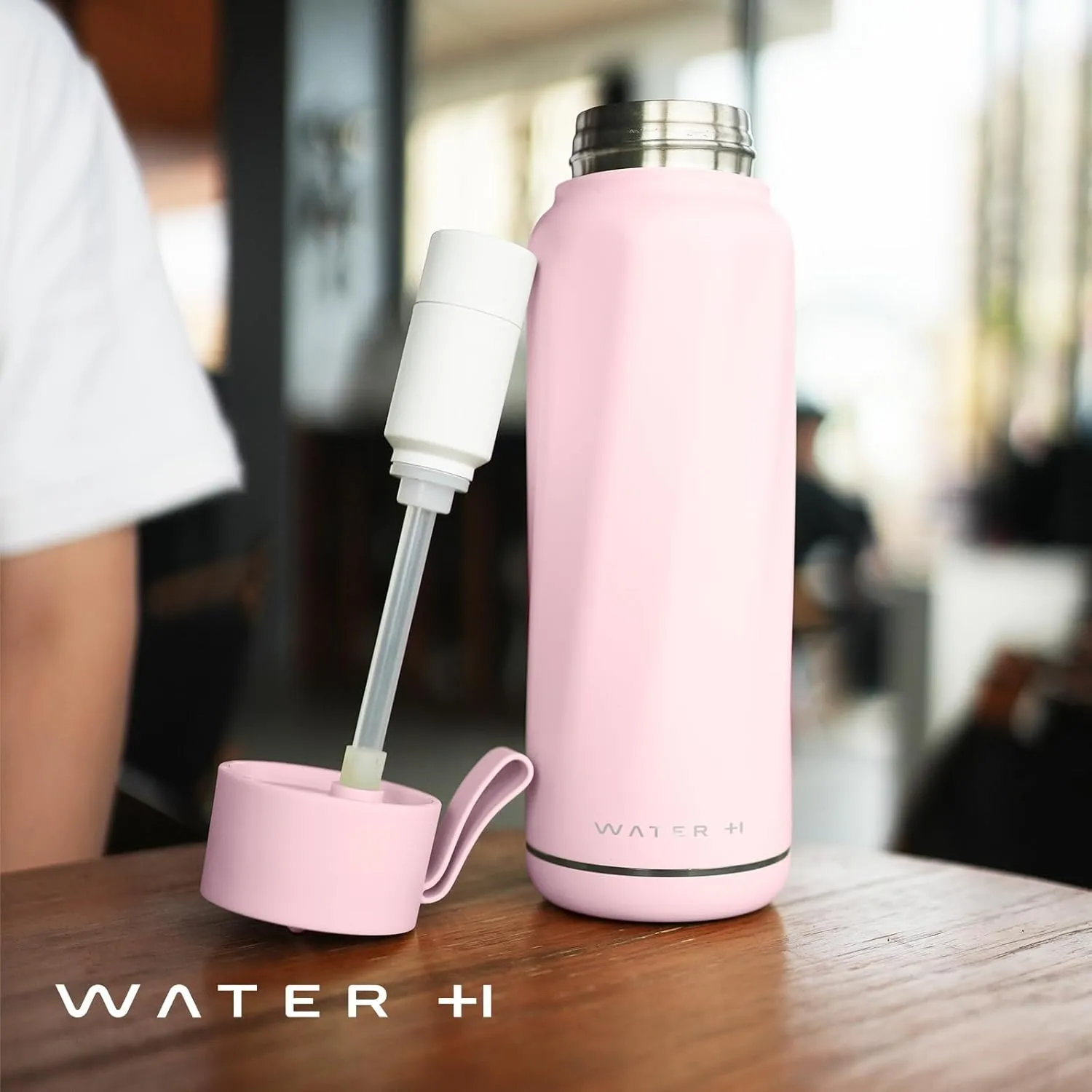 Vita Smart Water Bottle with Reminder to Drink Water, BPA-Free Vacuum Insulated Water Bottles with Filter & Straw, Bluetooth Intake Water Tracking Bottle, Ideal for Gift (18 oz)