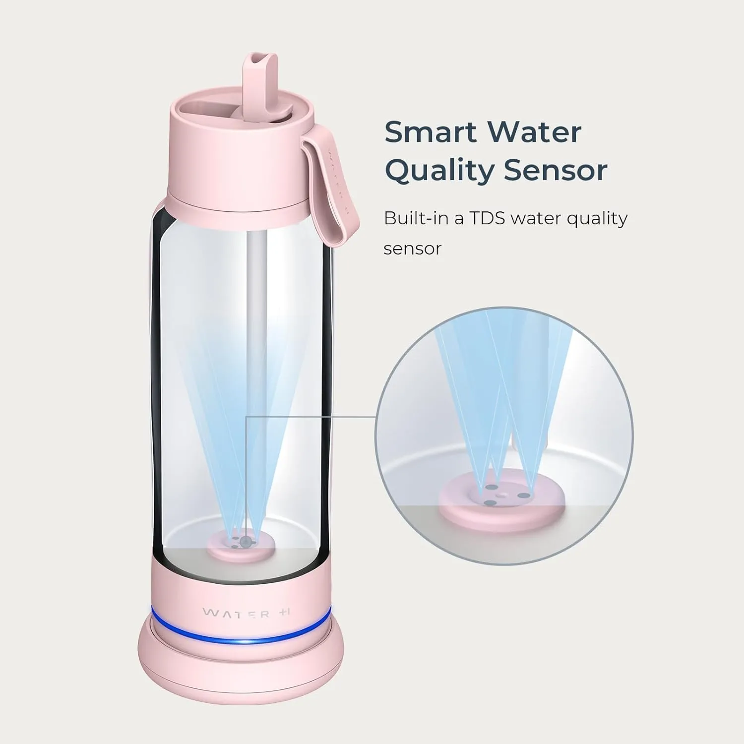 Vita Smart Water Bottle with Reminder to Drink Water, BPA-Free Vacuum Insulated Water Bottles with Filter & Straw, Bluetooth Intake Water Tracking Bottle, Ideal for Gift (18 oz)