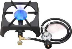 Vivicreate 10000 BTU Propane Garden Hiking Camp Camping Outdoor Stove cooker with CSA listed Regulator and gas hose (1)