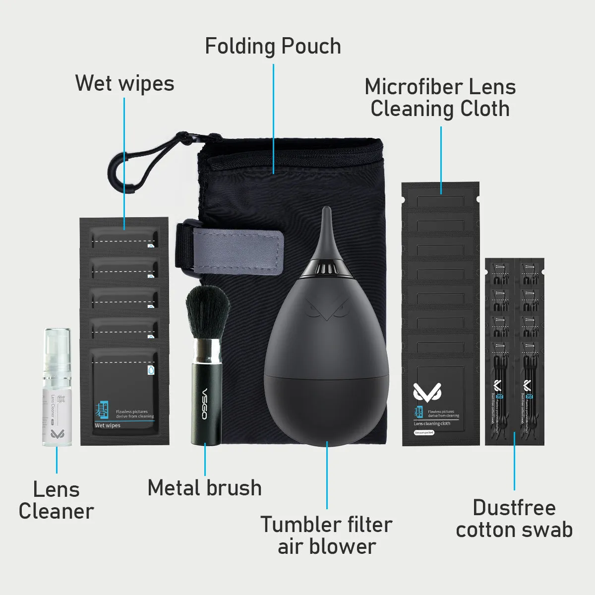 VSGO Professional Lens Cleaning Kit
