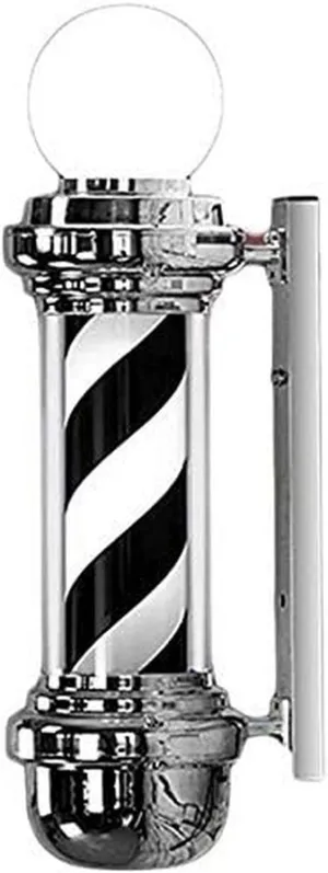 Wall Lamps Barber Pole Salon Light 88cm Traditional Barber Shop Pole,Classic Red White Blue Illuminating and Rotating Stripes, Outdoor Waterproof Wall Lights Hairdressing Barber Shop Pole Lamp
