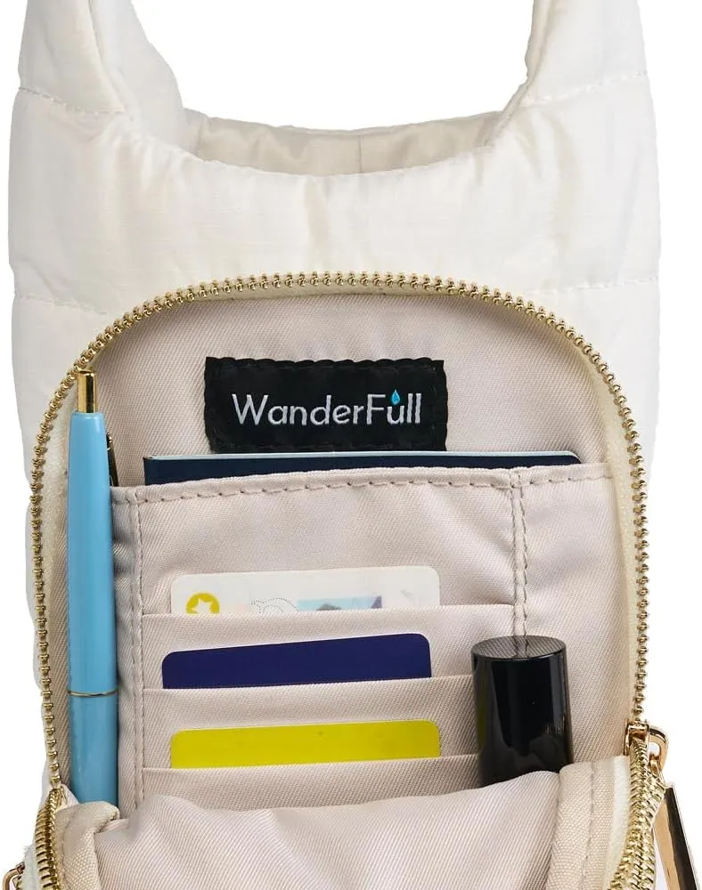 WanderFull® Original HydroBag®, Water Bottle Holder with Strap, Hands-Free Crossbody Water Bottle Carrier Bag w/Phone Pocket