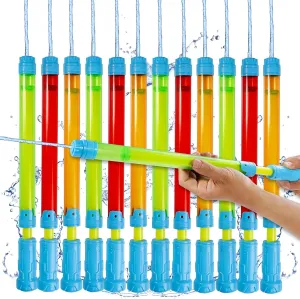 Water Guns for Kids - Water Pool Toys for Kids Ages 3-5, 4-8, 8-12 - Pool Games - Squirts Bulk Party Favors Outdoor Summer Beach Toys for Girls, Boys and Adults (12 Pack)
