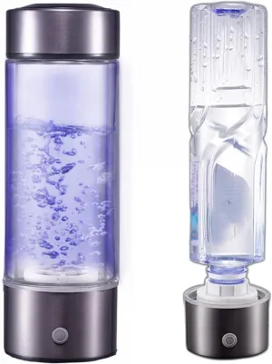 Water Purifiers, Hydrogen Water Generator Portable Hydrogen Water Bottle Ionizer USB Rechargeable 3 Minutes Get 1300-1600PPB High Hydrogen Concentration ORP Anti-Aging, Energetic, Sports 430ML