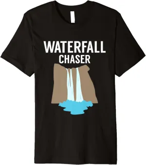 Waterfall Chaser Water Hiking Hiker Trekking Nature Outdoor Premium T-Shirt