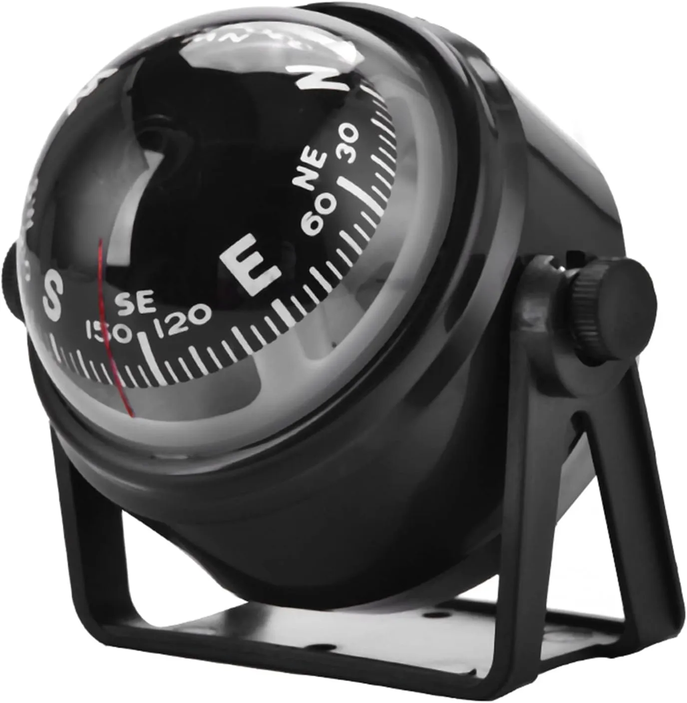 Waterproof Ball Compass Black Electronic Vehicle Compass Accurate Navigation