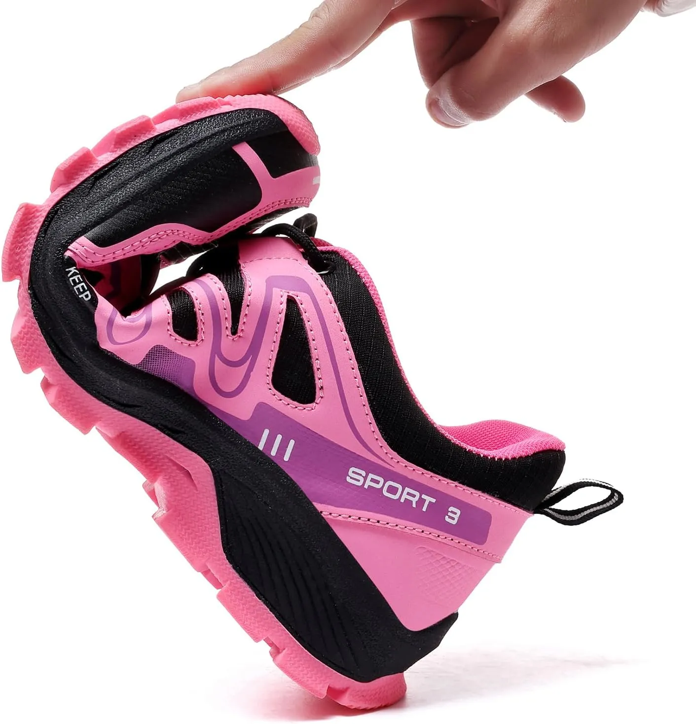 Waterproof Hiking Shoes Women Casual Lace-Up Non-Slip Lightweight Comfortable Running Tennis Fashion Sneakers for Women Walking Trekking Outdoor Shoes