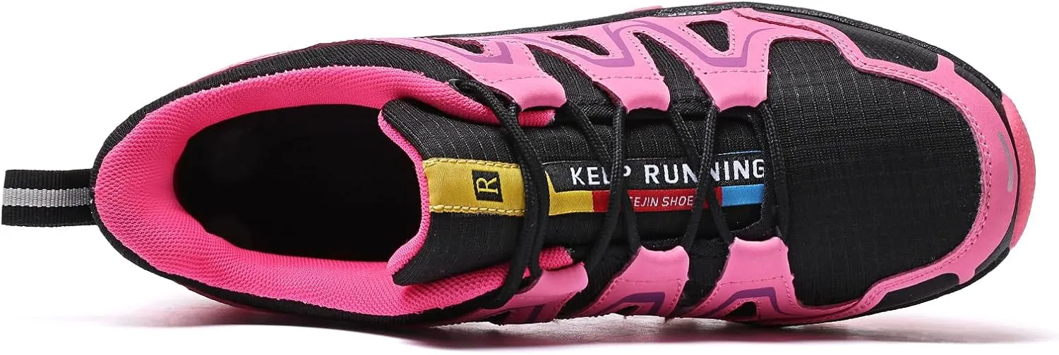 Waterproof Hiking Shoes Women Casual Lace-Up Non-Slip Lightweight Comfortable Running Tennis Fashion Sneakers for Women Walking Trekking Outdoor Shoes