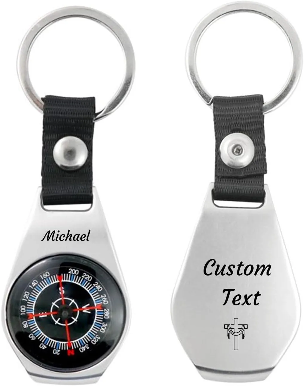 Waterproof Luminous Mini Compass Keychain - FKF