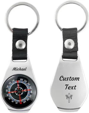 Waterproof Luminous Mini Compass Keychain - FKF