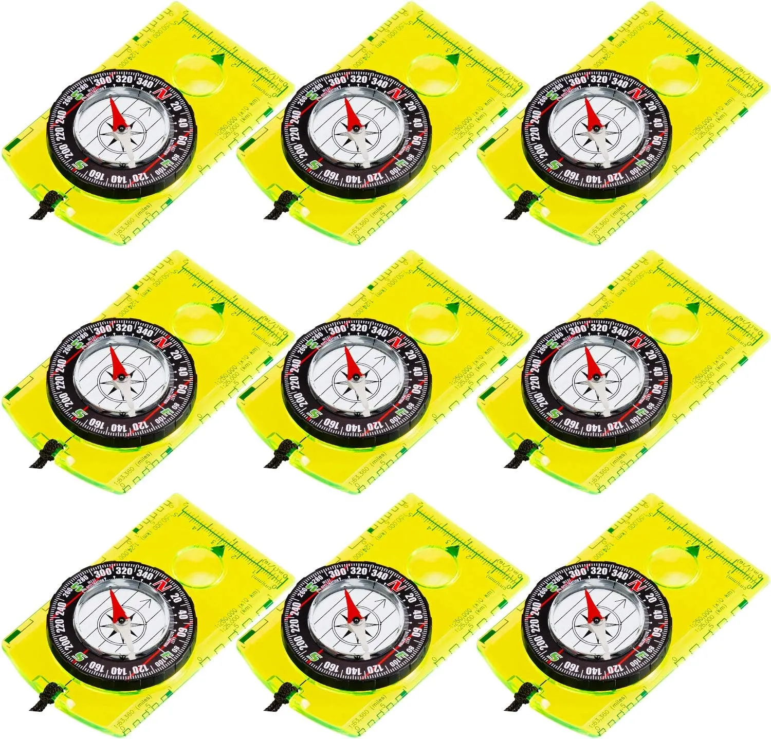 Waterproof Orienteering Compass Set