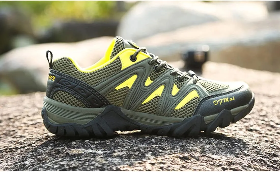 Waterproof Trekking Boots for Mens Womens Hiking Boots Outdoor Hiking Trekking Climbing Fishing Shoes Lightweight Trainers