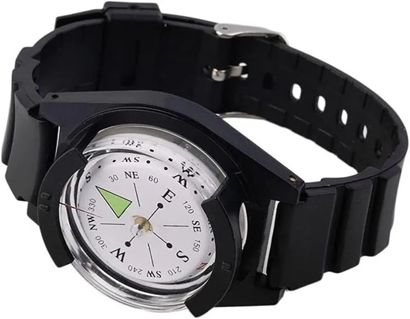 Waterproof Wrist Compass for Outdoor Sports, Hiking & Camping – Dual Display, Reliable Navigation Tool