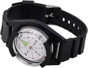 Waterproof Wrist Compass for Outdoor Sports, Hiking & Camping – Dual Display, Reliable Navigation Tool