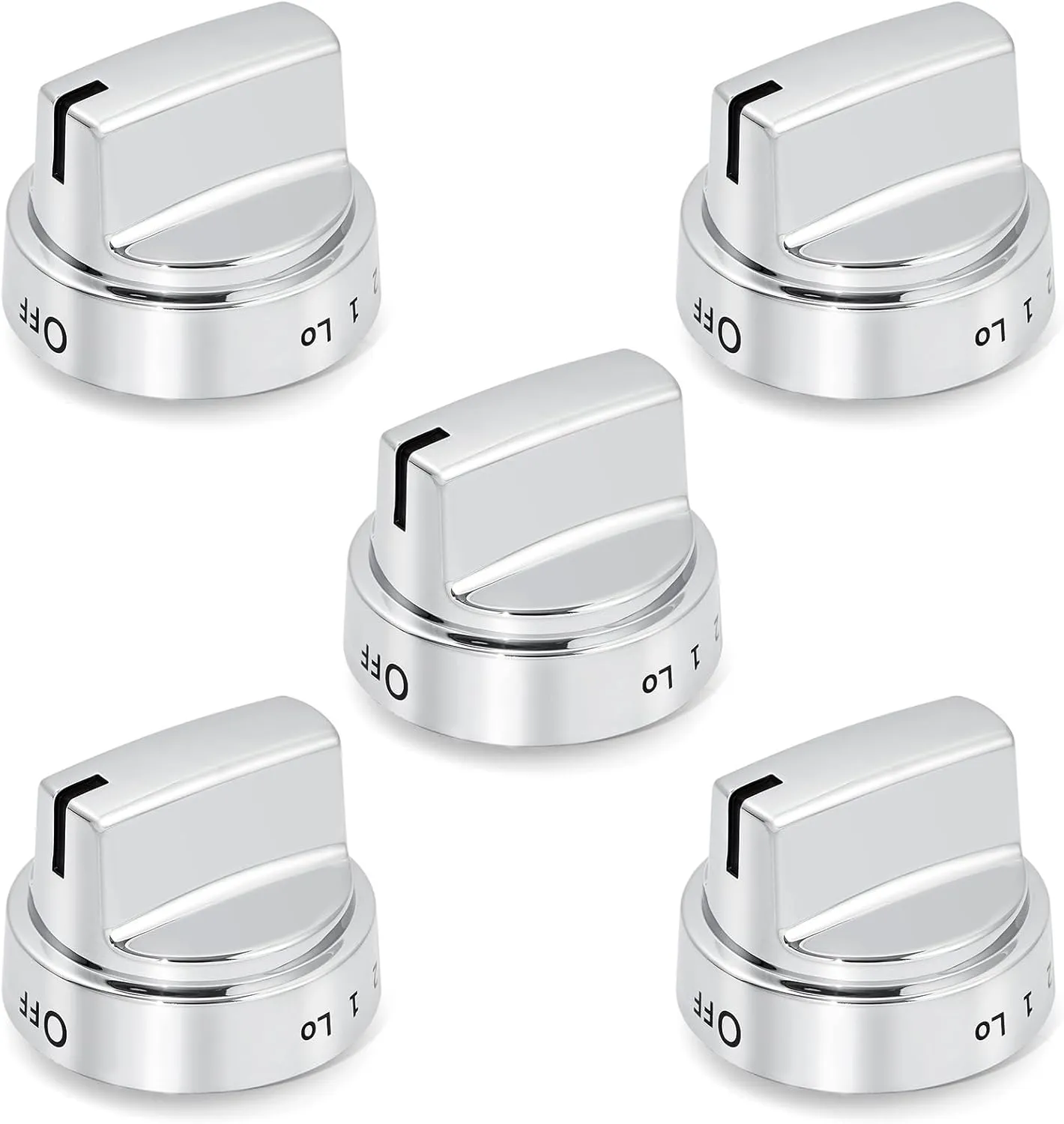 WB03X24818 222D5786P010 Stove knobs Replacement Parts for GE Stove Parts KIP 5G92 GE Gas Range Burner Cooktop Control Knobs Plastic General Electric Oven knobs 5 Pcs