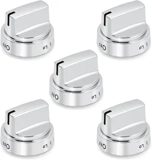 WB03X24818 222D5786P010 Stove knobs Replacement Parts for GE Stove Parts KIP 5G92 GE Gas Range Burner Cooktop Control Knobs Plastic General Electric Oven knobs 5 Pcs