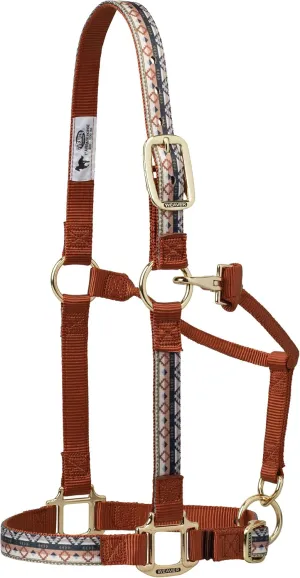 Weaver Leather Adjustable Patterned Nylon Horse Halter, Medium, 35-6785-259, Trekking West