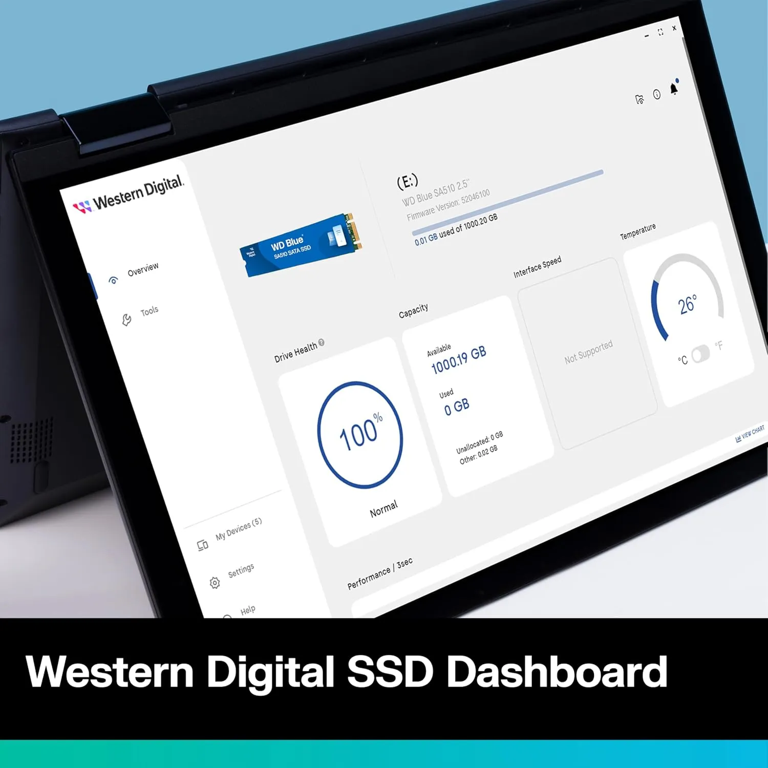 Western Digital 2TB WD Blue SA510 SATA Internal Solid State Drive SSD - SATA III 6 Gb/s, M.2 2280, Up to 560 MB/s - WDS200T3B0B
