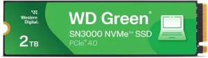 Western Digital 2TB WD Green SN3000 NVMe Internal SSD - Solid State Drive - Gen4 PCIe, M.2 2280, Up to 5,000 MB/s - WDS200T4G0E