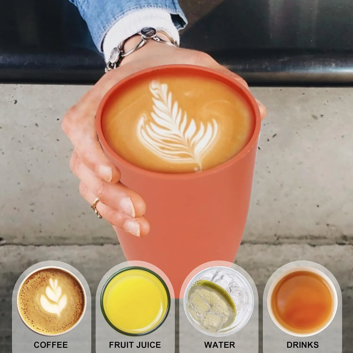 Wheat Straw Cups 6 PCS Good Alternative to Plastic Reusable Cups 20 oz Unbreakable Drinking Cup Reusable Dishwasher Safe Water Plastic Glasses Mixed Color