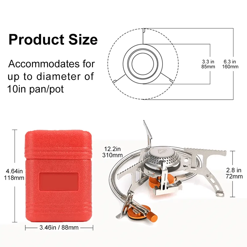 WIDESEA - Foldable Gas Stove
