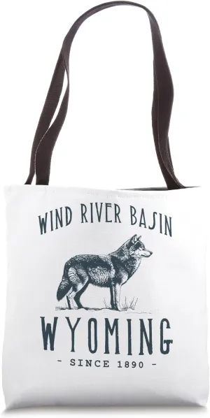 WIND RIVER BASIN. WOLF OUTDOOR WILDLIFE Tote Bag
