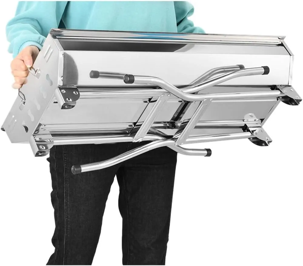 Wing Foldable Frying And Grilling Dual-purpose Barbecue Stove Outdoor Barbecue Rack