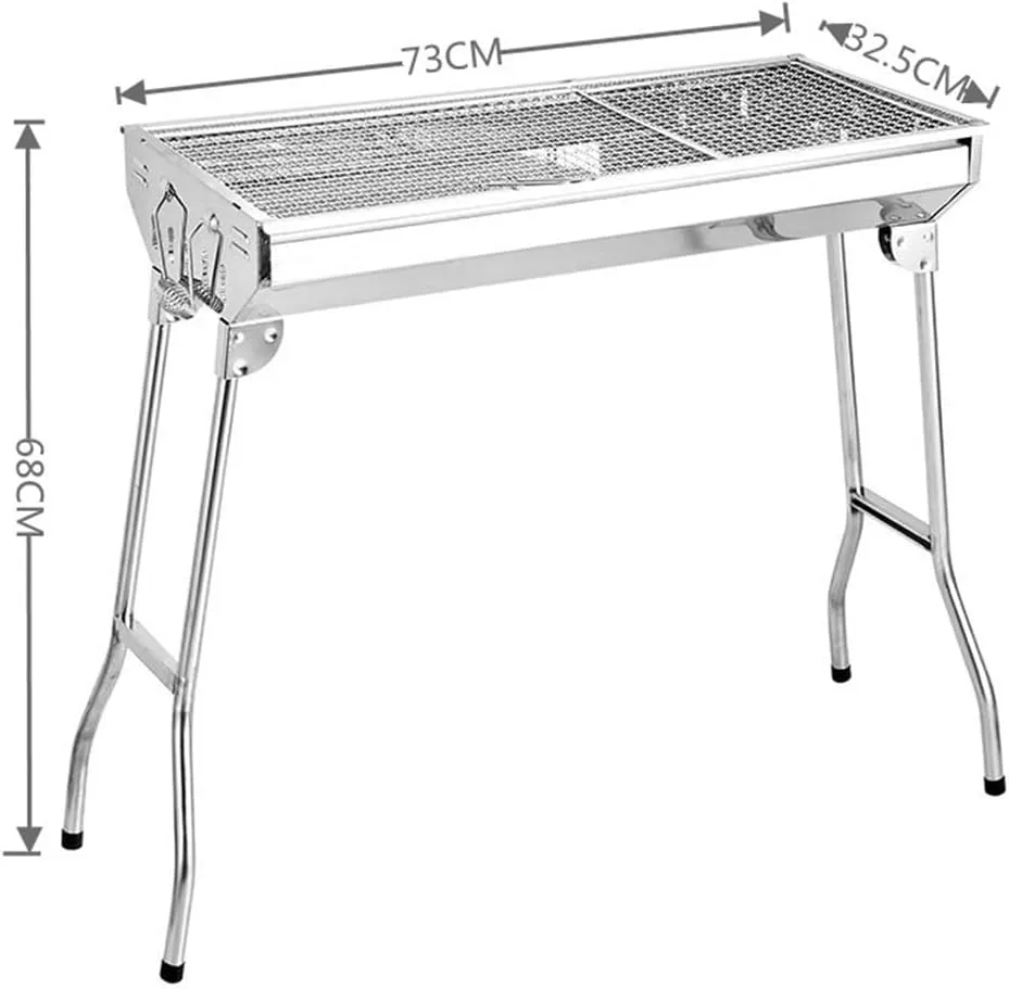 Wing Foldable Frying And Grilling Dual-purpose Barbecue Stove Outdoor Barbecue Rack