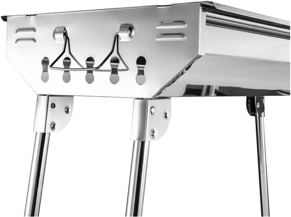 Wing Foldable Frying And Grilling Dual-purpose Barbecue Stove Outdoor Barbecue Rack