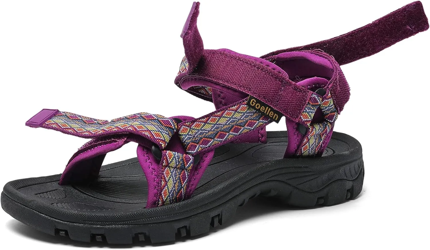 Women's Hiking Sport Sandals Water Outdoor Athletic Shoes With Arch Support Adjustable Beach Shoes