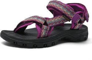 Women's Hiking Sport Sandals Water Outdoor Athletic Shoes With Arch Support Adjustable Beach Shoes
