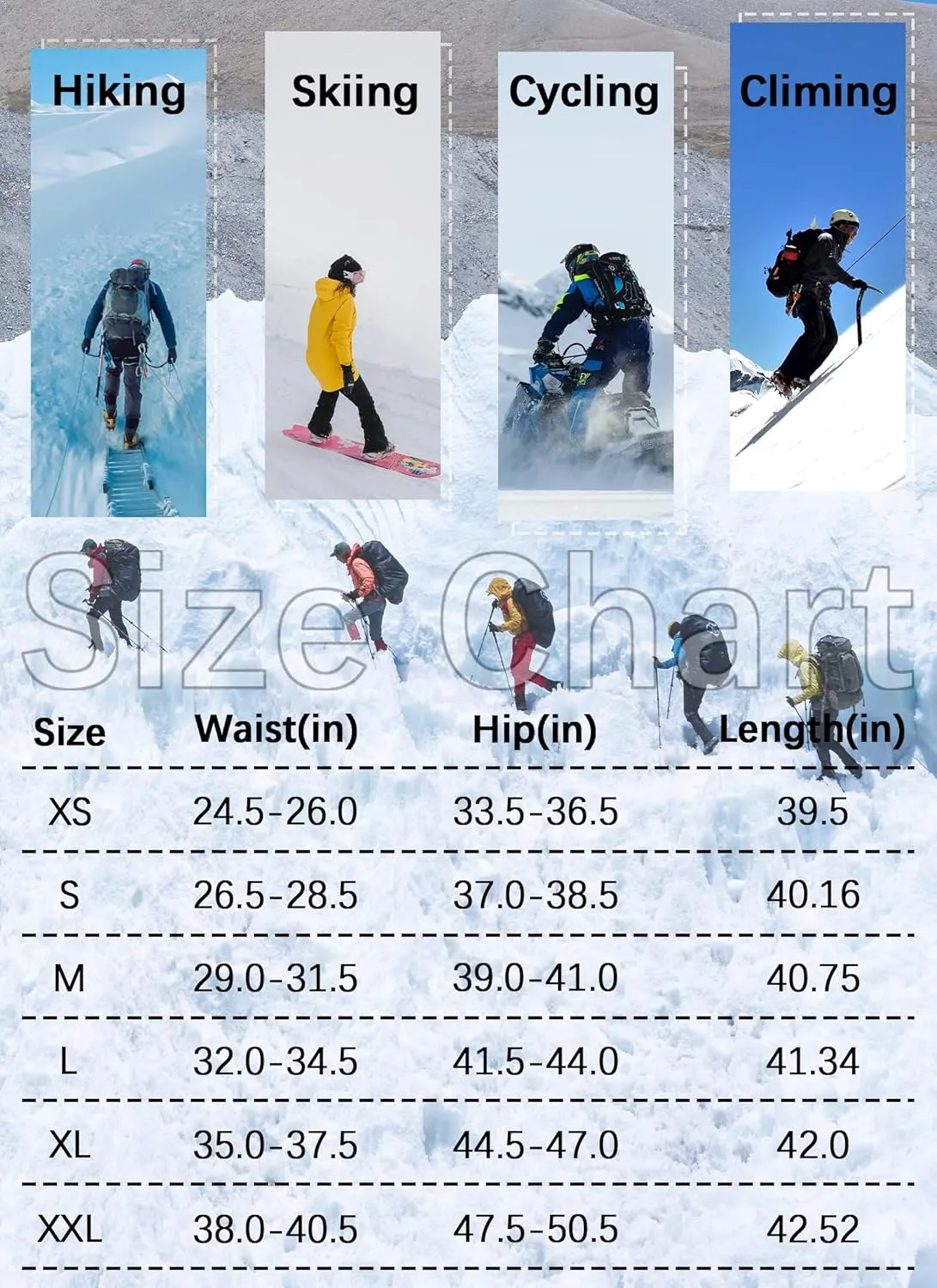 Women's Snow Ski Pants Fleece Lined Waterproof Softshell Insulated Winter Outdoor Hiking Cargo Pants