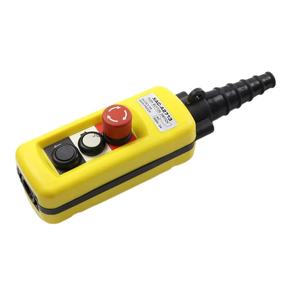 XAC-A2713 Crane Switch up and Down The Lifting up and Down The Button Switch Waterproof Travel Button Switch(C)