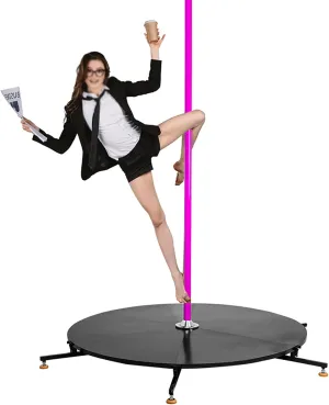 XingLi Pole Dance Pole Mobile Folding Portable Outdoor Performance Mobile Stage Home Rotating Silicone Pole, Portable Dance Pole, Great for Bedroom, Pole Dance Studio & Pole Fitness