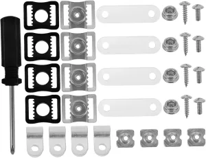 Yardwe 57pc Hockey Helmet Repair Kit Full Kit for Football Hockey Baseball Helmet Visor Clips Screws Nuts Chin Strap Adapter