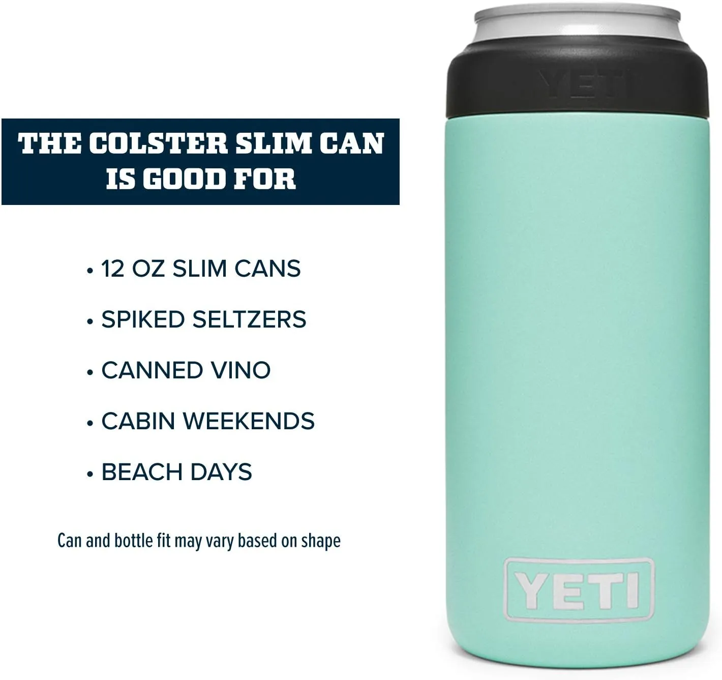 YETI Slim Seafoam Rambler Colster Can Insulator, 1 EA