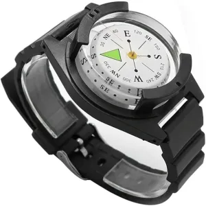 Zhong Wrist Compass for Outdoor Hiking Camping Diving High Precision Professional Wrist Diving Compass