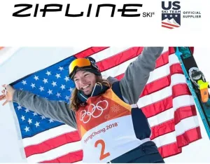 Zipline Lollipop 14.0 Graphite Carbon Composite Ski Poles – Lightweight, Durable, All-Mountain – Ergonomic Grip, Vibration Dampening, Ideal for Groomers and Freestyle. Choice of Olympic Skiers