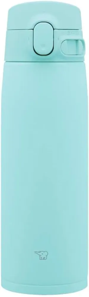 Zojirushi SM-VA60-AM Water Bottle, One-Touch Stainless Steel Mug, Seamless, 20.3 fl oz (600 ml), Mint Blue