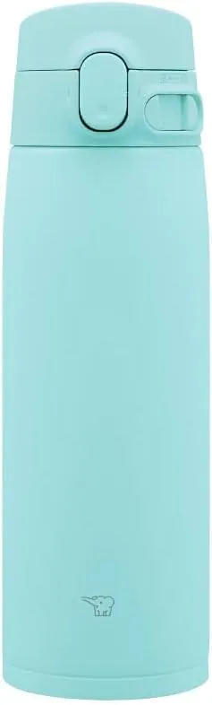 Zojirushi SM-VA60-AM Water Bottle, One-Touch Stainless Steel Mug, Seamless, 20.3 fl oz (600 ml), Mint Blue