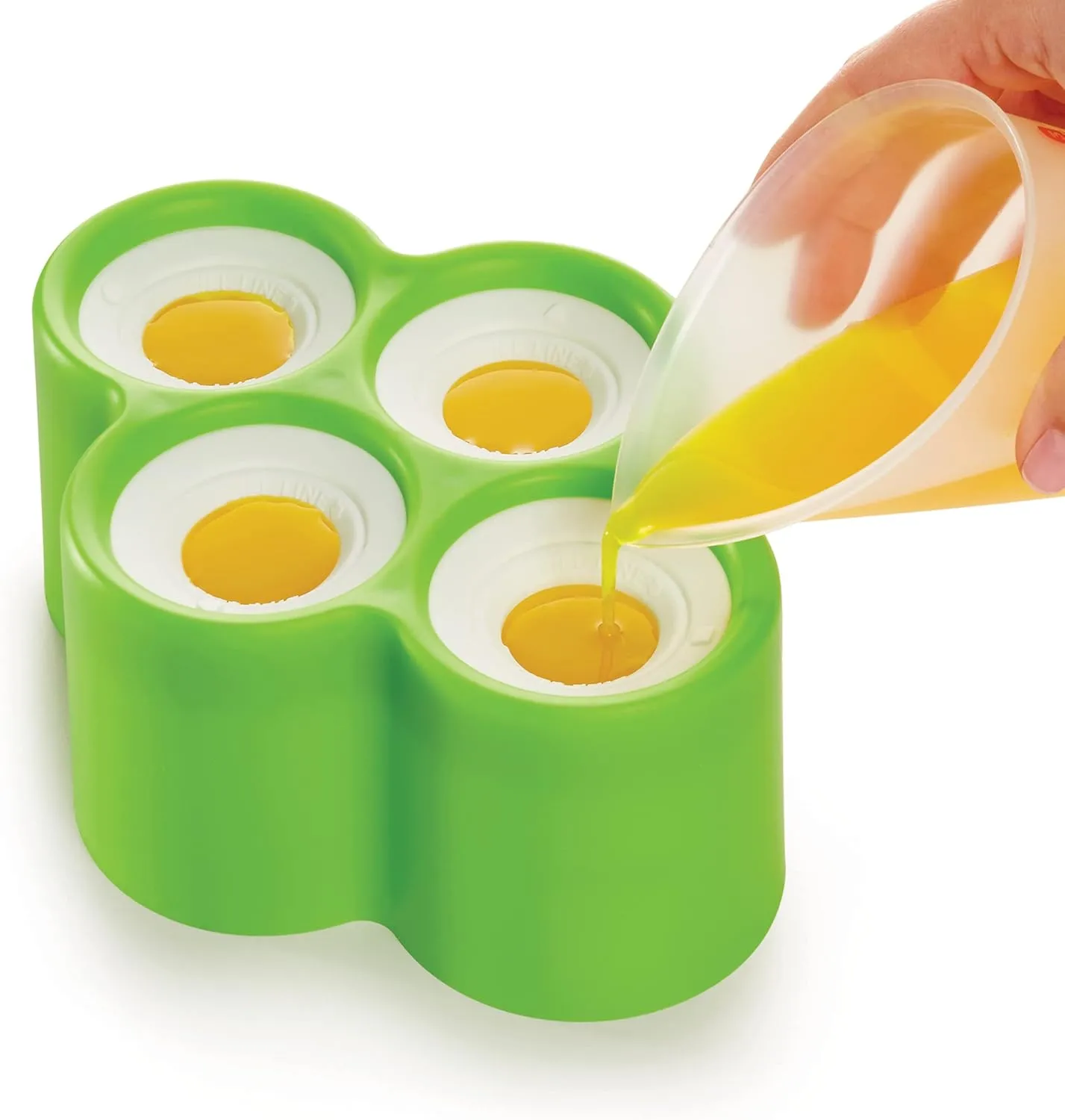 Zoku Safari Pop Molds, 4 Different Easy-release Silicone Popsicle Molds in One Tray, Fun Jungle-inspired Designs, BPA-free